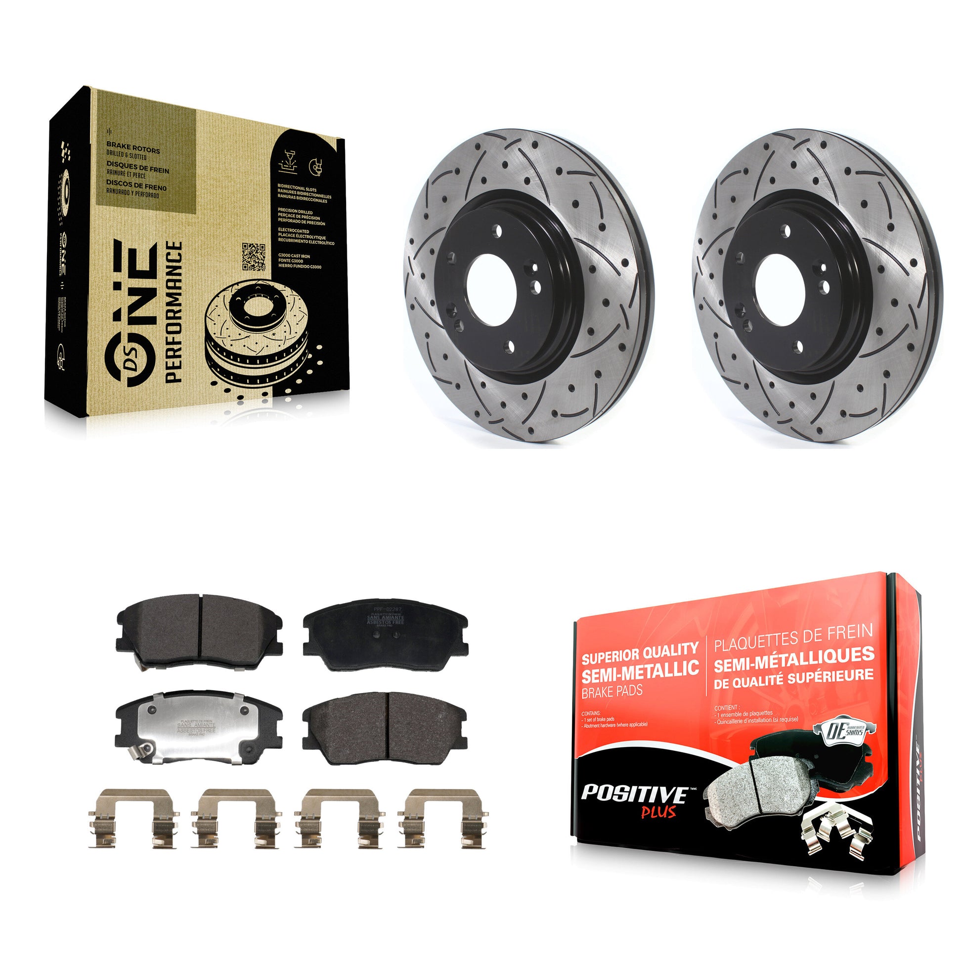 Transit Auto KDF-101200 Disc Brake Kit for 2017-2023 Kia Soul, Kia Soul EV - Front
