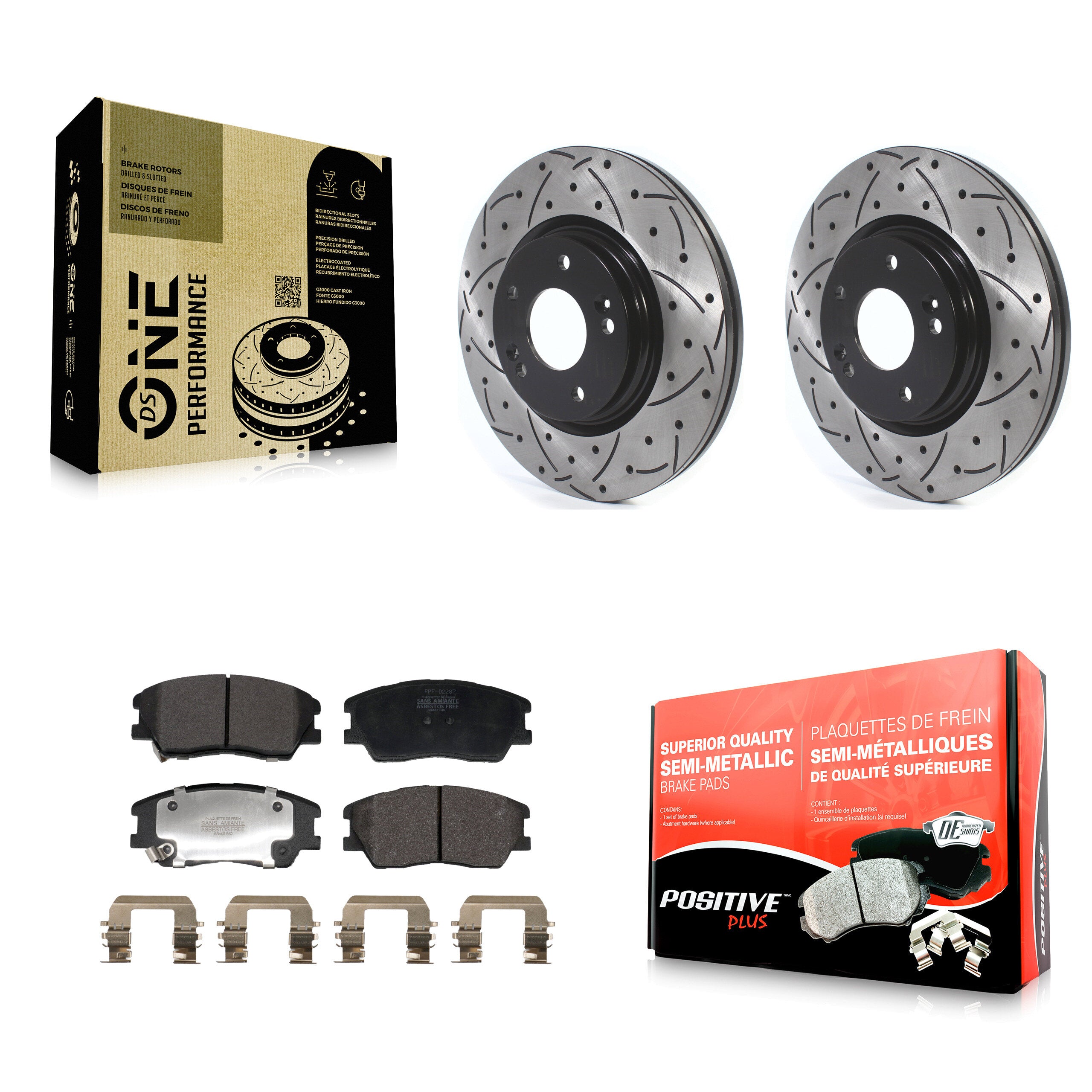 Transit Auto KDF-101200 Disc Brake Kit for 2017-2023 Kia Soul, Kia Soul EV - Front