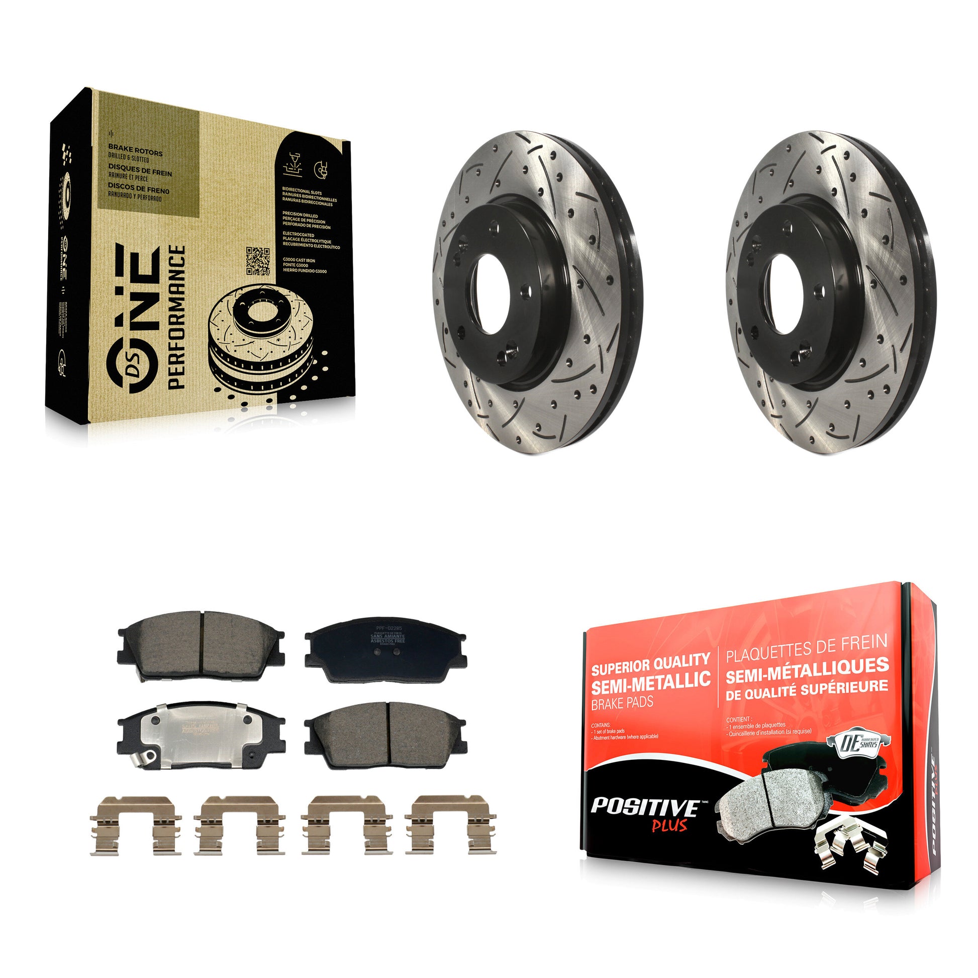 Transit Auto KDF-101201 Disc Brake Kit for 2020-2023 Kia Soul, Hyundai Venue - Front