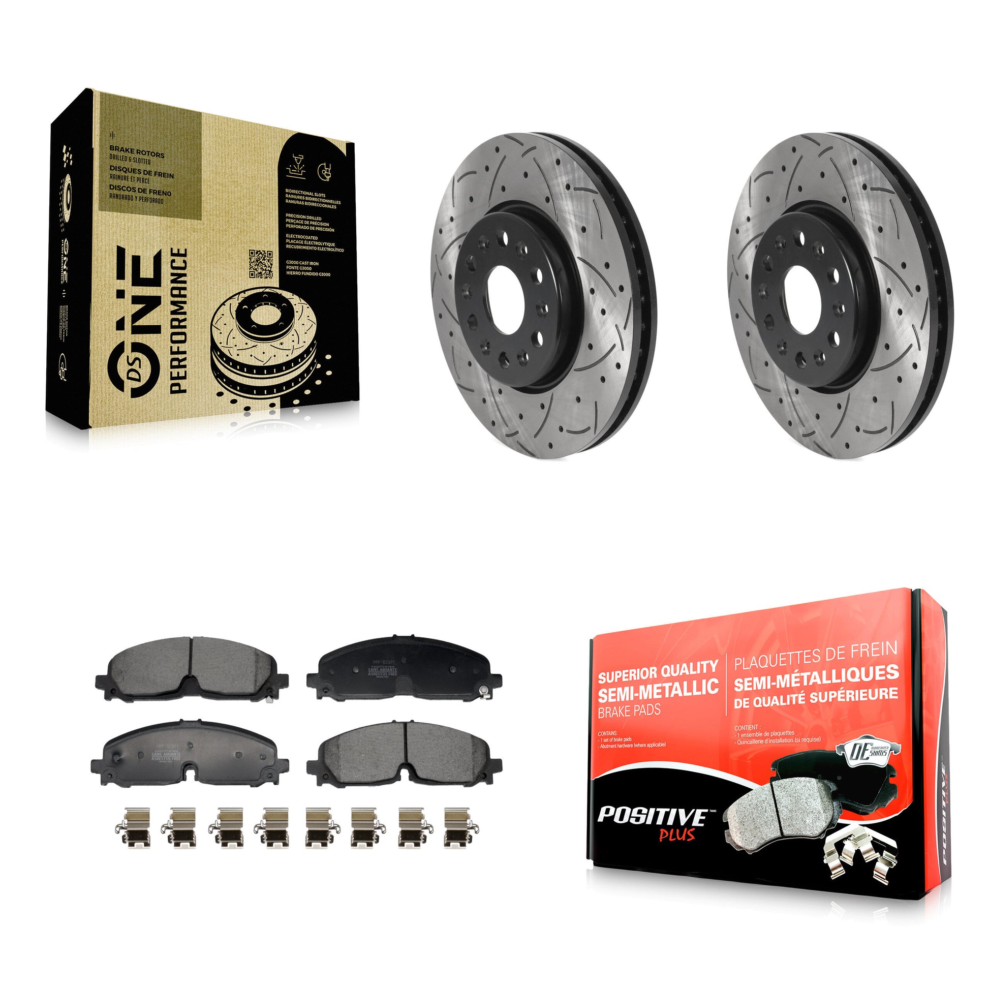 Transit Auto KDF-101204 Disc Brake Kit for 2020-2024 Buick Enclave, Chevrolet Blazer and More - Front