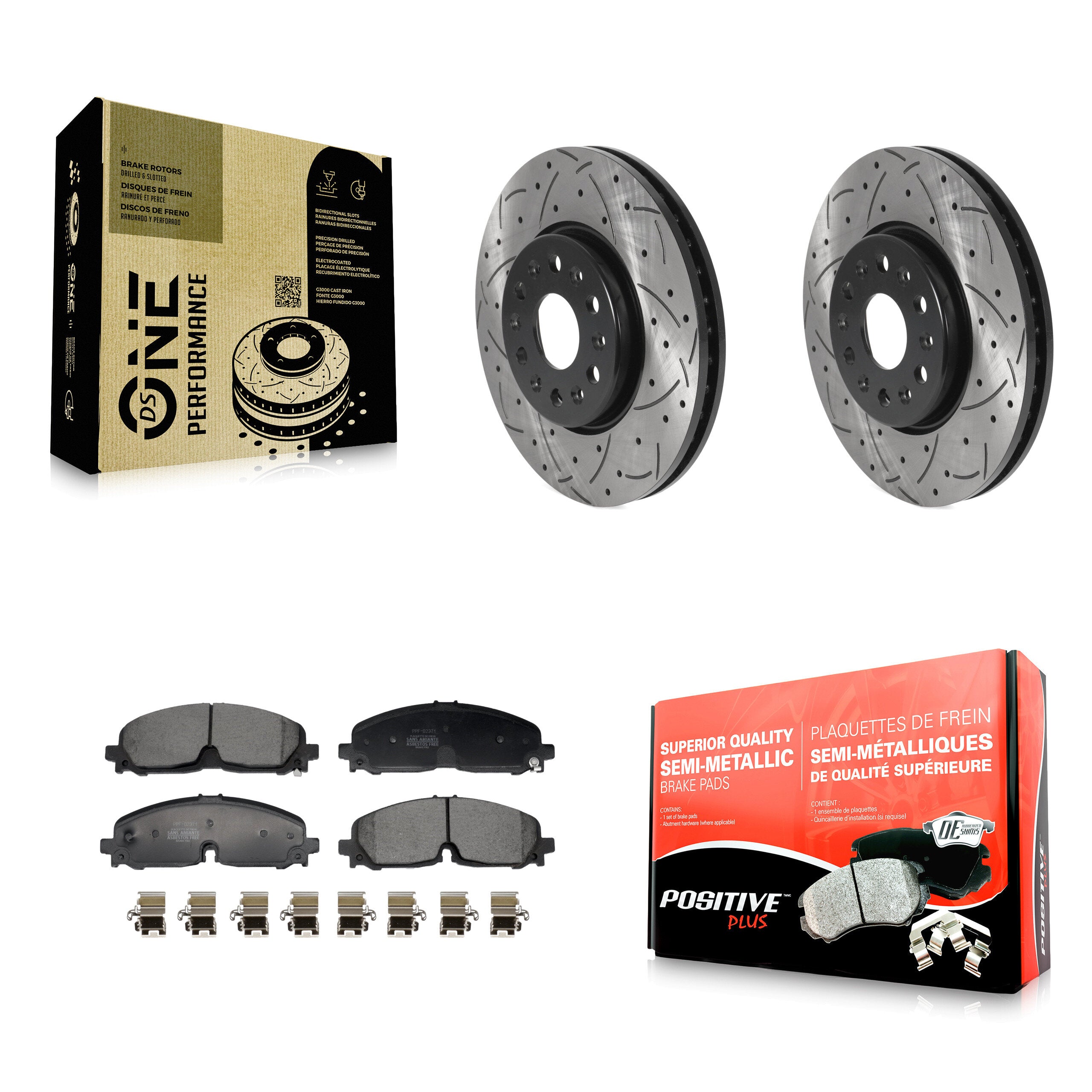 Transit Auto KDF-101204 Disc Brake Kit for 2020-2024 Buick Enclave, Chevrolet Blazer and More - Front