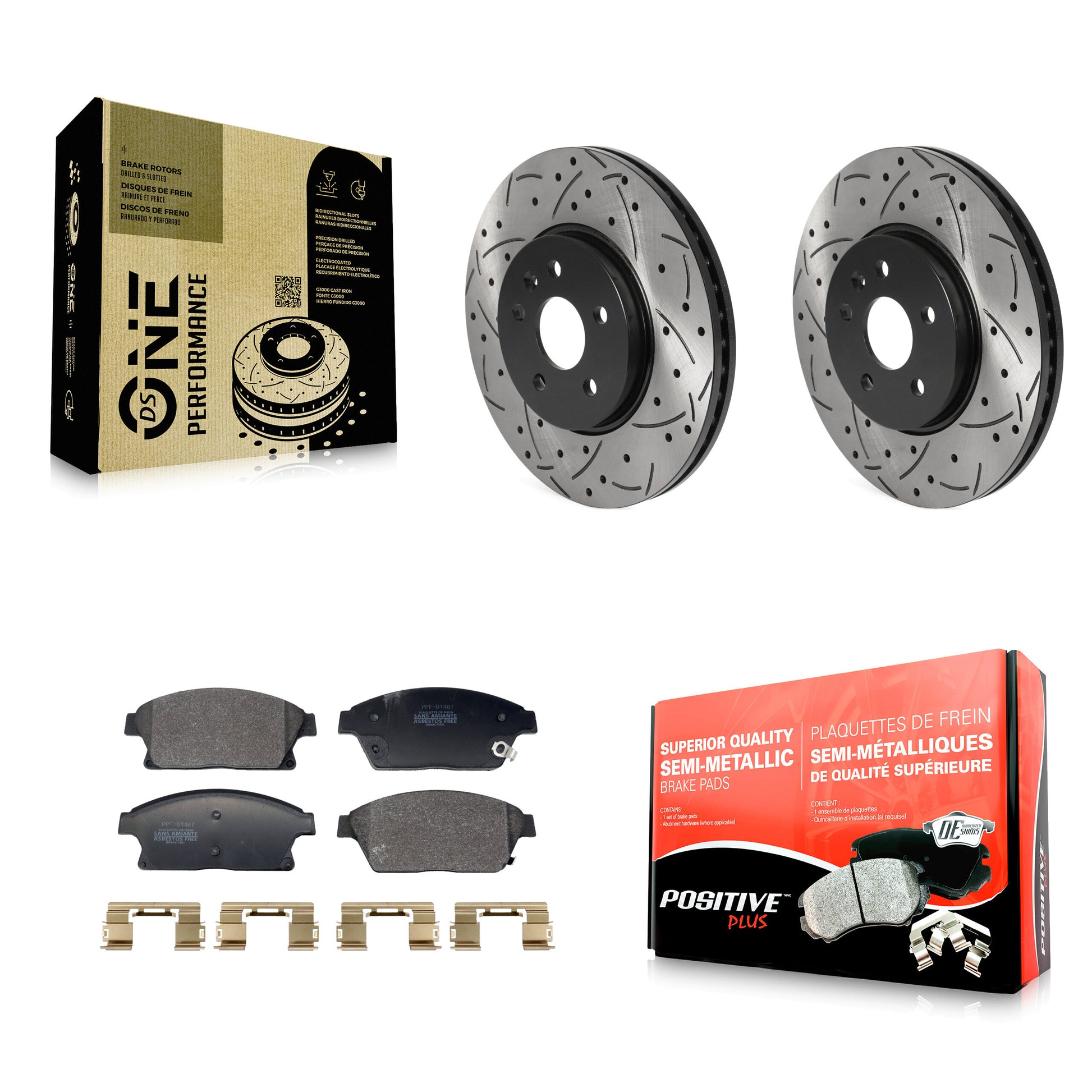 Transit Auto KDF-101205 Disc Brake Kit for 2013-2017 Buick Encore, Chevrolet Trax - Front