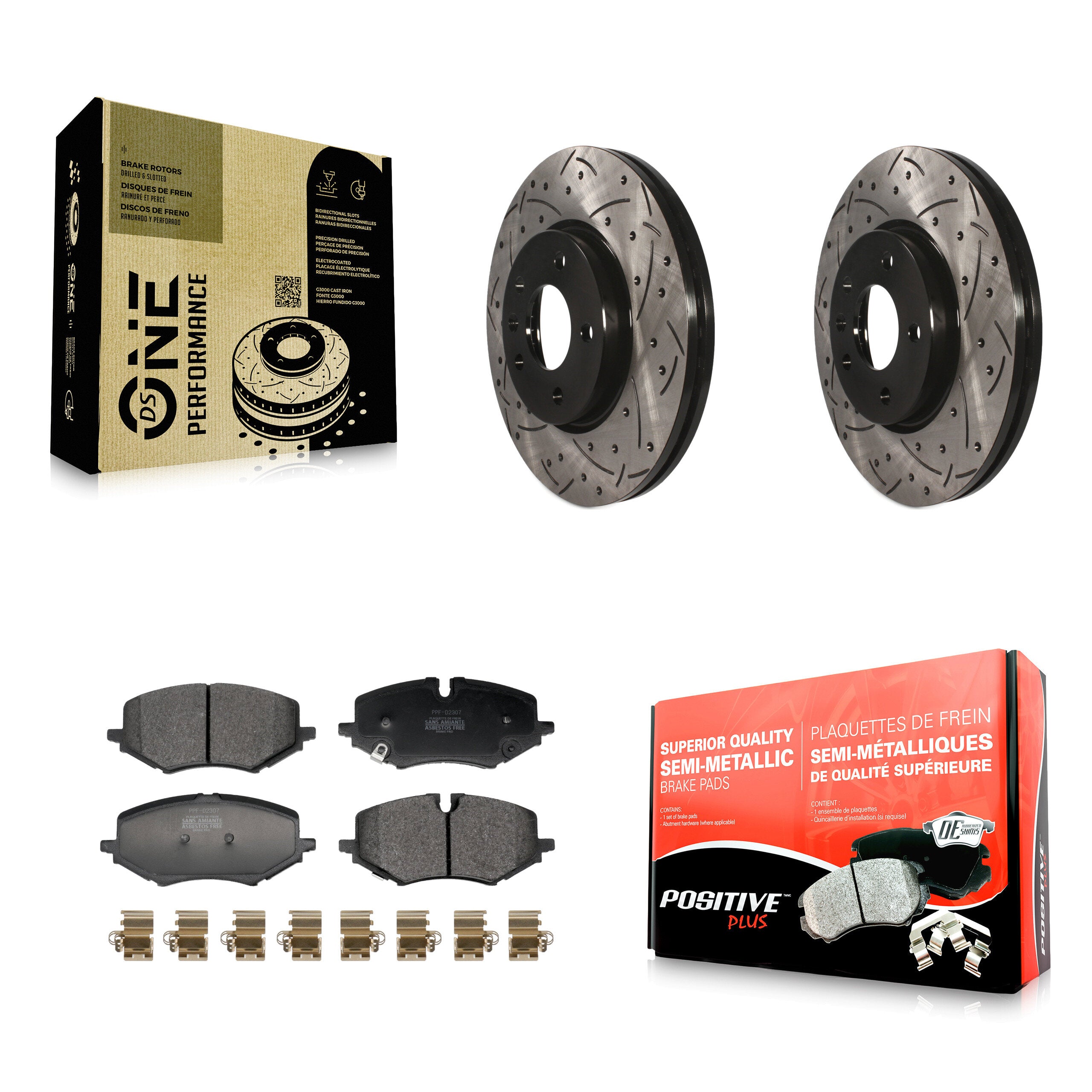 Transit Auto KDF-101206 Disc Brake Kit for 2020-2024 Chevrolet Trailblazer, Buick Encore GX - Front