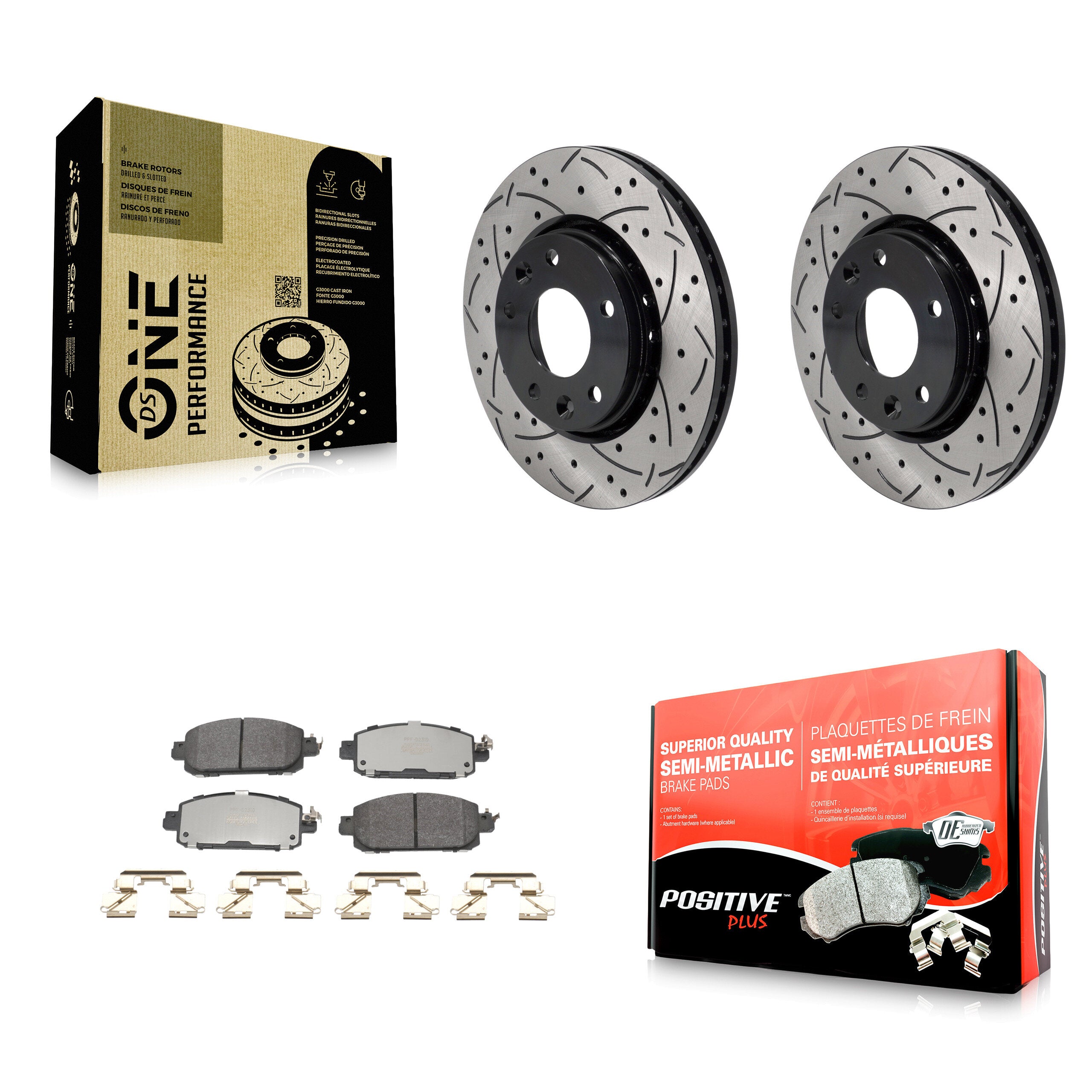 Transit Auto KDF-101213 Disc Brake Kit for 2020-2023 Nissan Kicks, Nissan Sentra - Front
