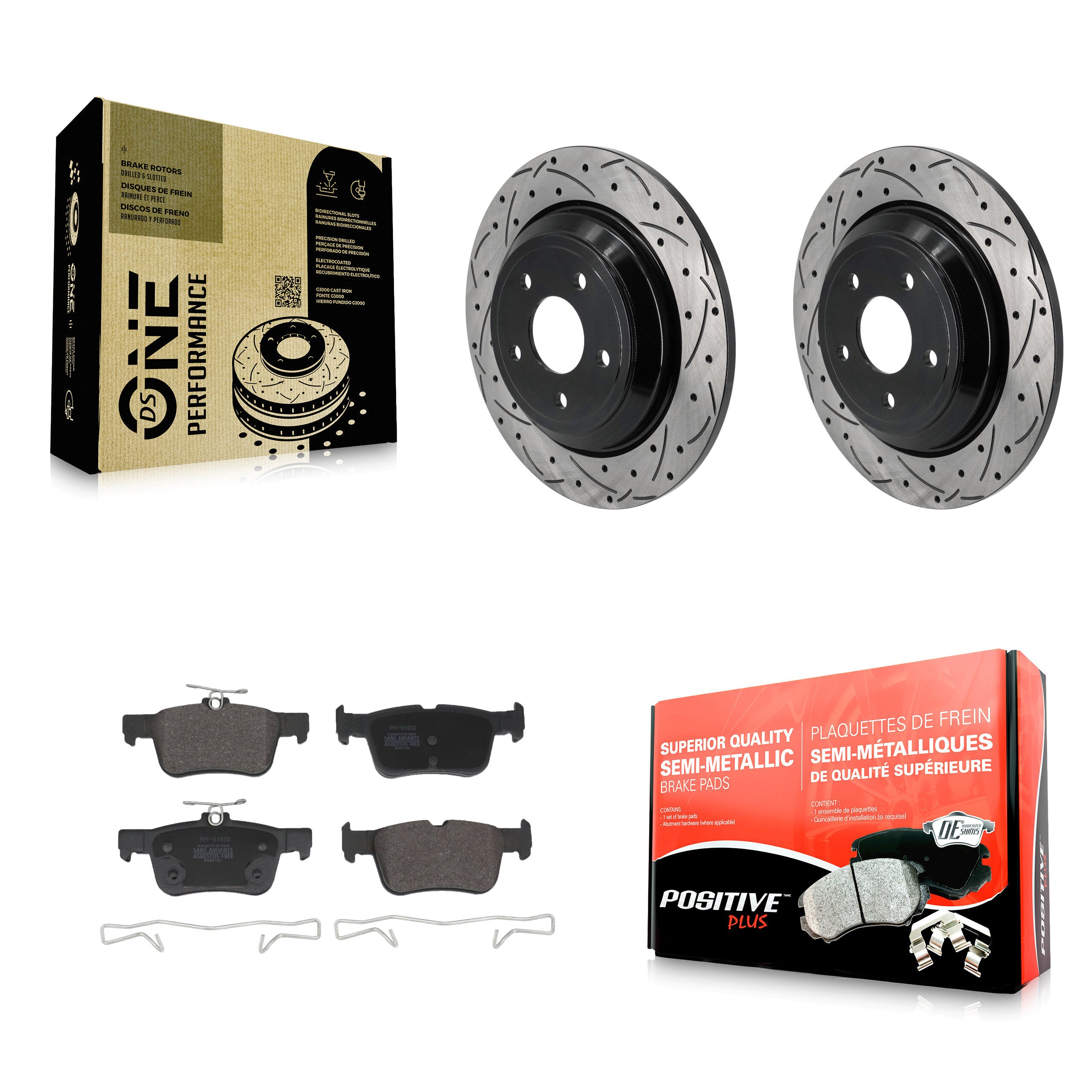 Transit Auto KDF-101215 Disc Brake Kit for 2020-2023 Ford Bronco Sport, Ford Escape, Lincoln Corsair - Rear
