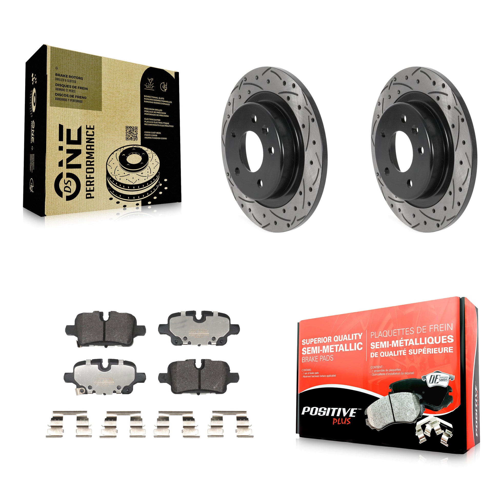 Transit Auto KDF-101216 Disc Brake Kit for 2020-2024 Chevrolet Malibu, Chevrolet Equinox, GMC Terrain - Rear