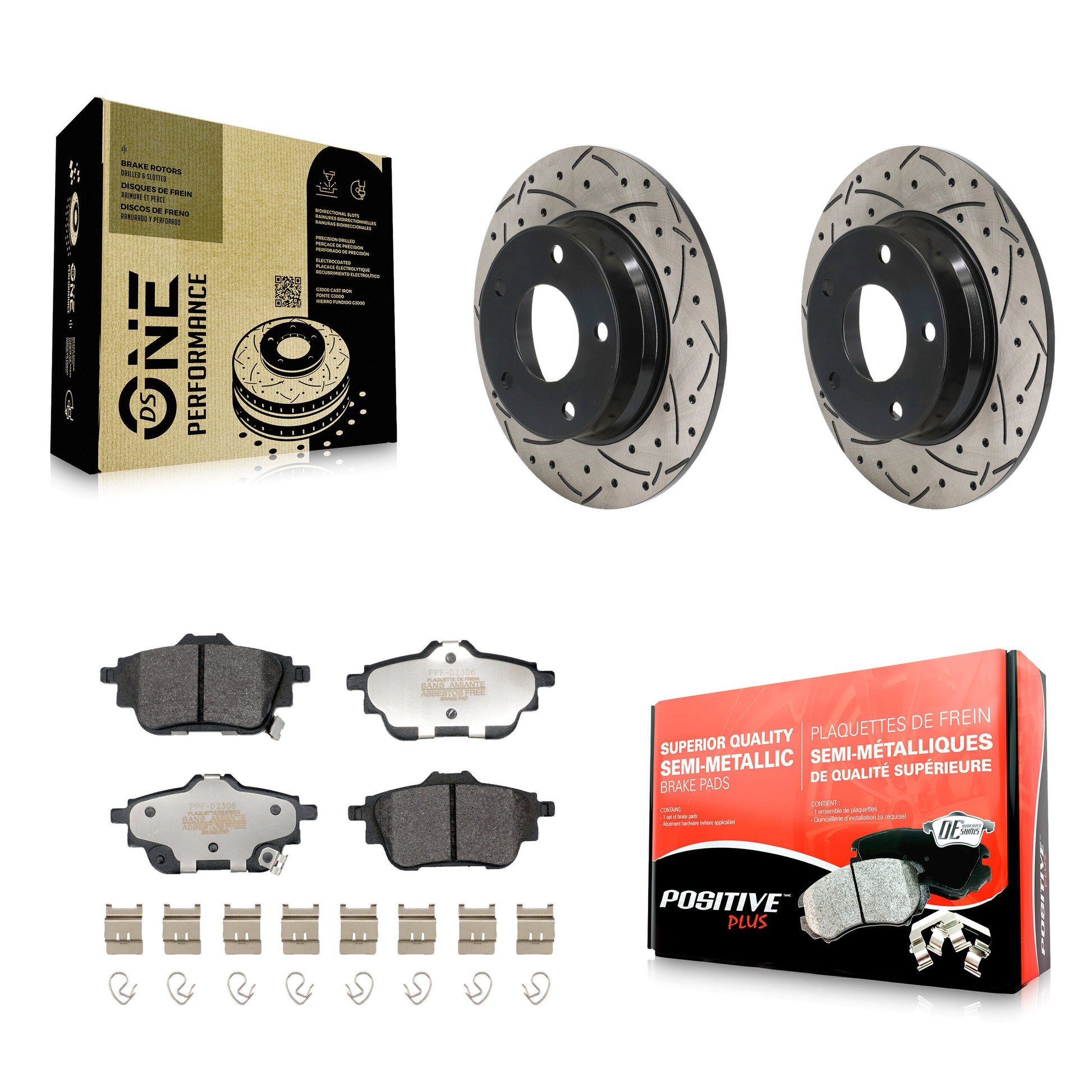 Transit Auto KDF-101217 Disc Brake Kit for 2020-2023 Nissan Sentra - Rear