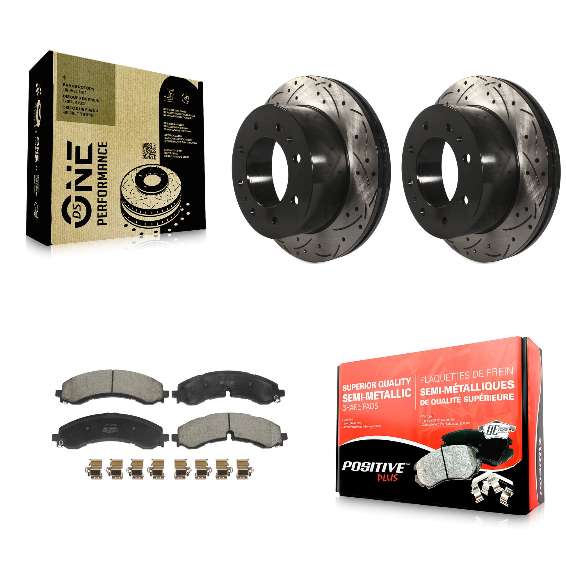 Transit Auto KDF-101218 Disc Brake Kit for 2020-2024 Chevrolet Silverado 2500 HD, Chevrolet Silverado 3500 HD and More - Rear