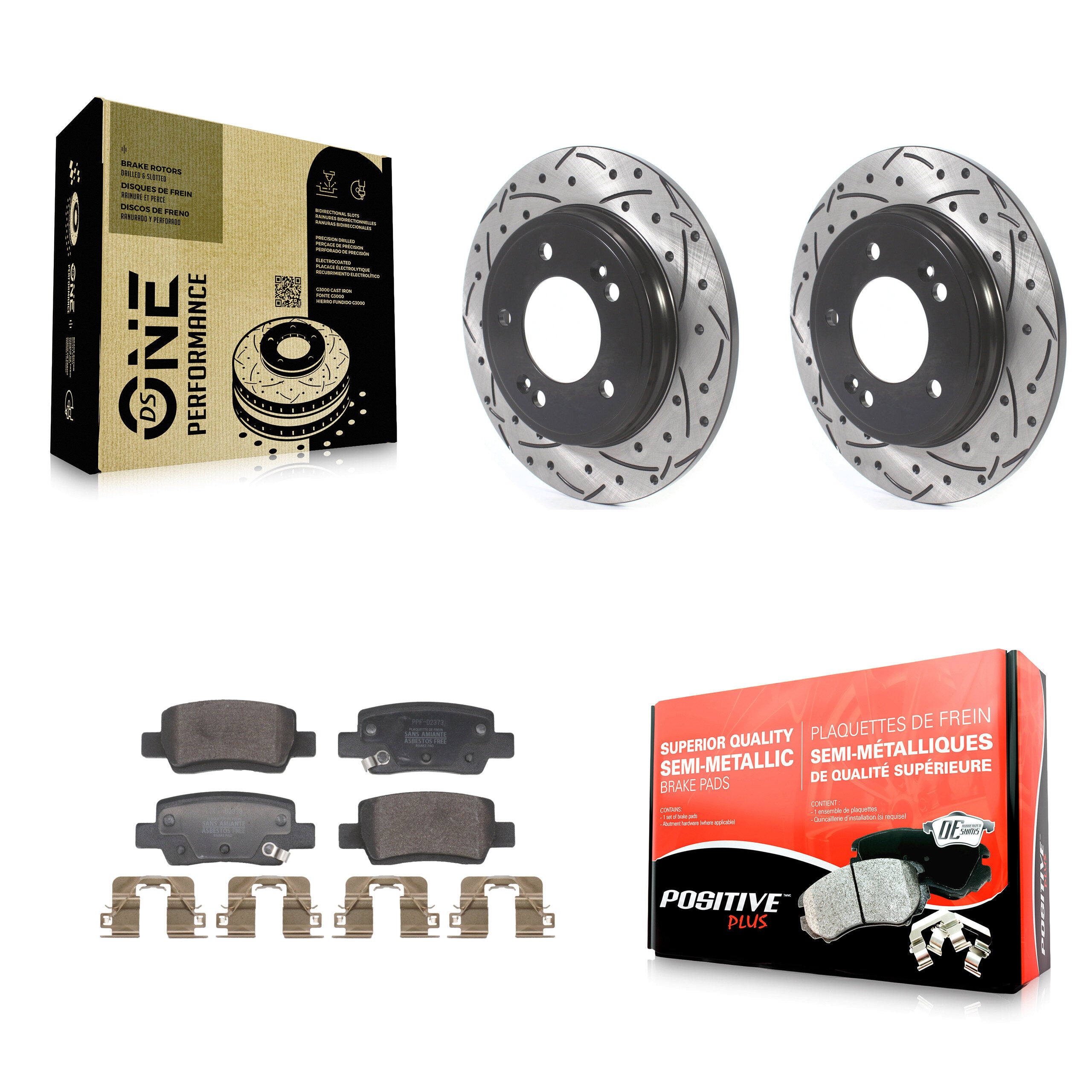 Transit Auto KDF-101222 Disc Brake Kit for 2021-2024 Hyundai Elantra - Rear