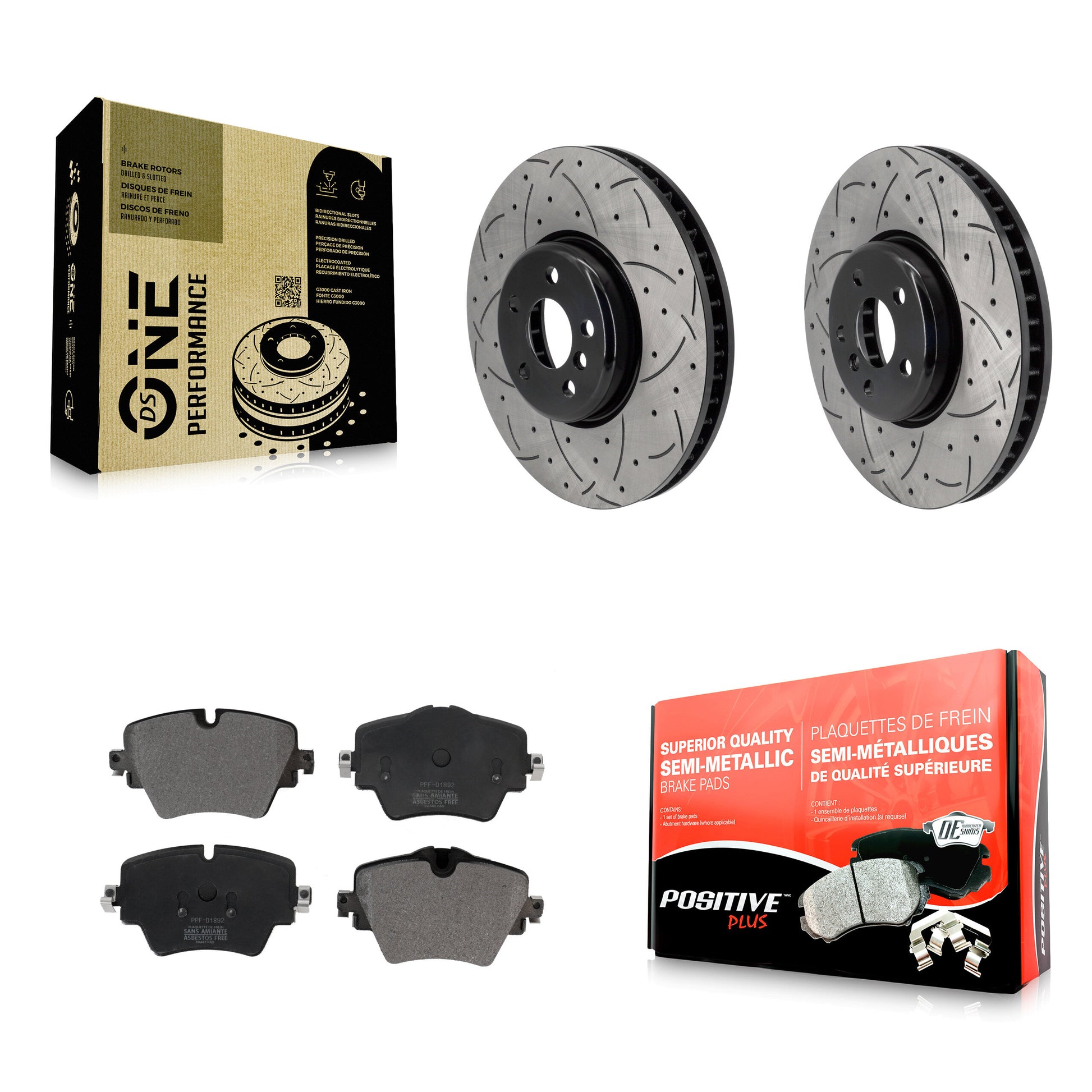 Transit Auto KDF-101226 Disc Brake Kit for 2021 Toyota GR Supra - Front