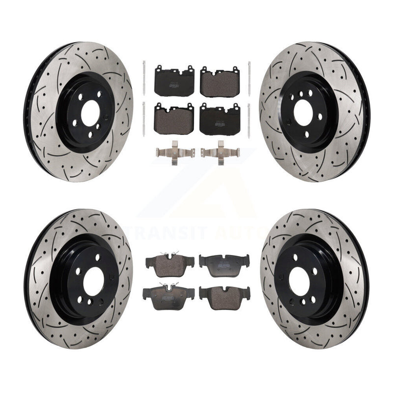 Transit Auto KDF-101229 Disc Brake Kit for 2019-2023 Mini Cooper Clubman, Mini Cooper Countryman, BMW X2 - Front and Rear