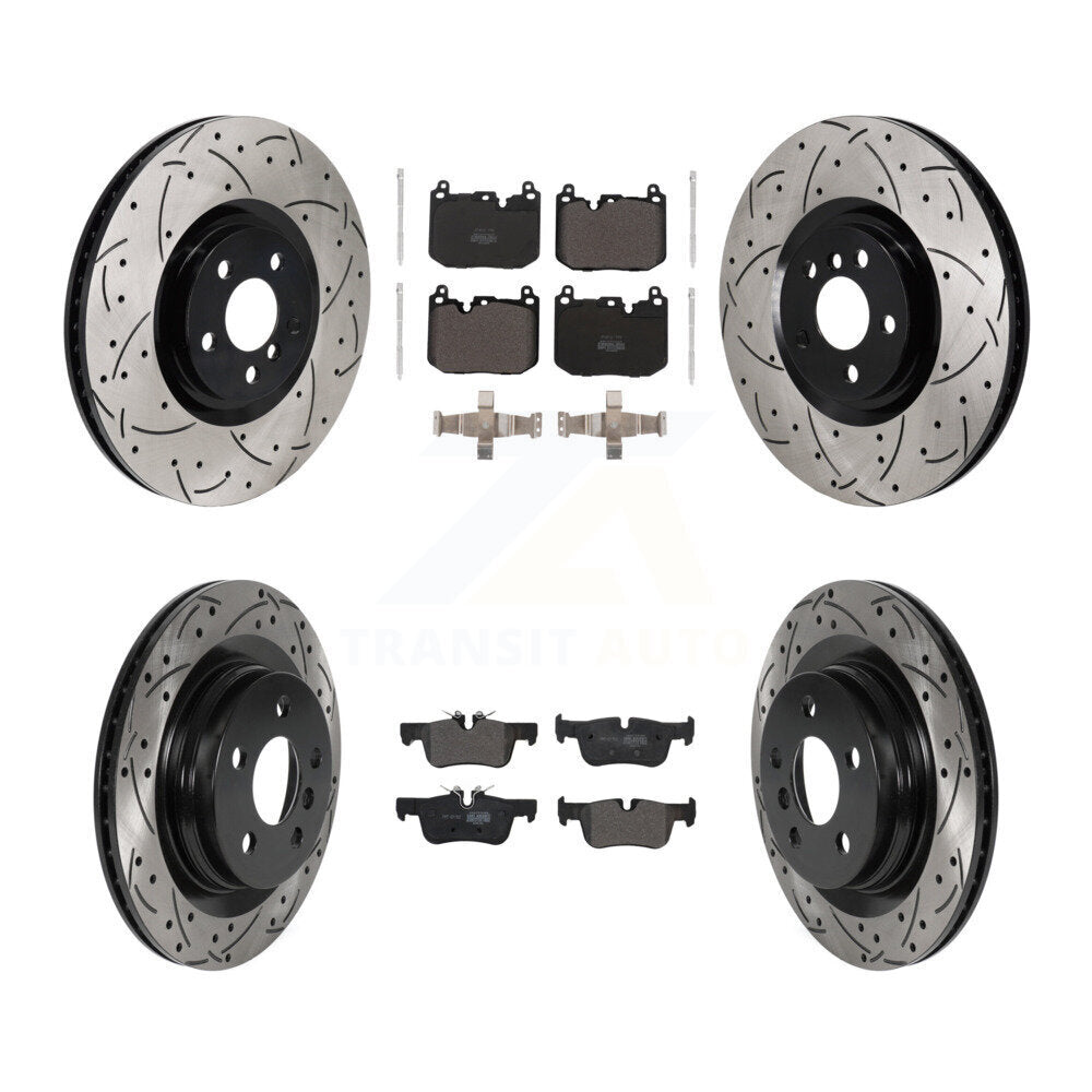 Transit Auto KDF-101230 Disc Brake Kit for 2019-2022 BMW 228i Gran Coupe, BMW 228i xDrive Gran Coupe, Mini Cooper Countryman - Front and Rear