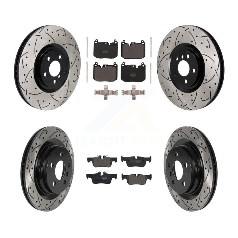 Transit Auto KDF-101230 Disc Brake Kit for 2019-2022 BMW 228i Gran Coupe, BMW 228i xDrive Gran Coupe, Mini Cooper Countryman - Front and Rear