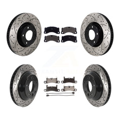 Transit Auto KDF-101232 Disc Brake Kit for 2011-2018 Porsche Cayenne, Volkswagen Touareg - Front and Rear