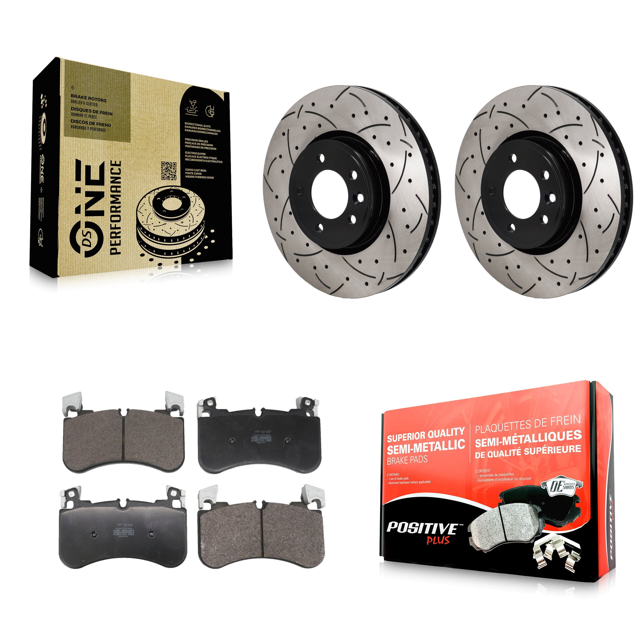 Transit Auto KDF-101242 Disc Brake Kit for 2020-2022 Land Rover Range Rover, Land Rover Range Rover Sport - Front