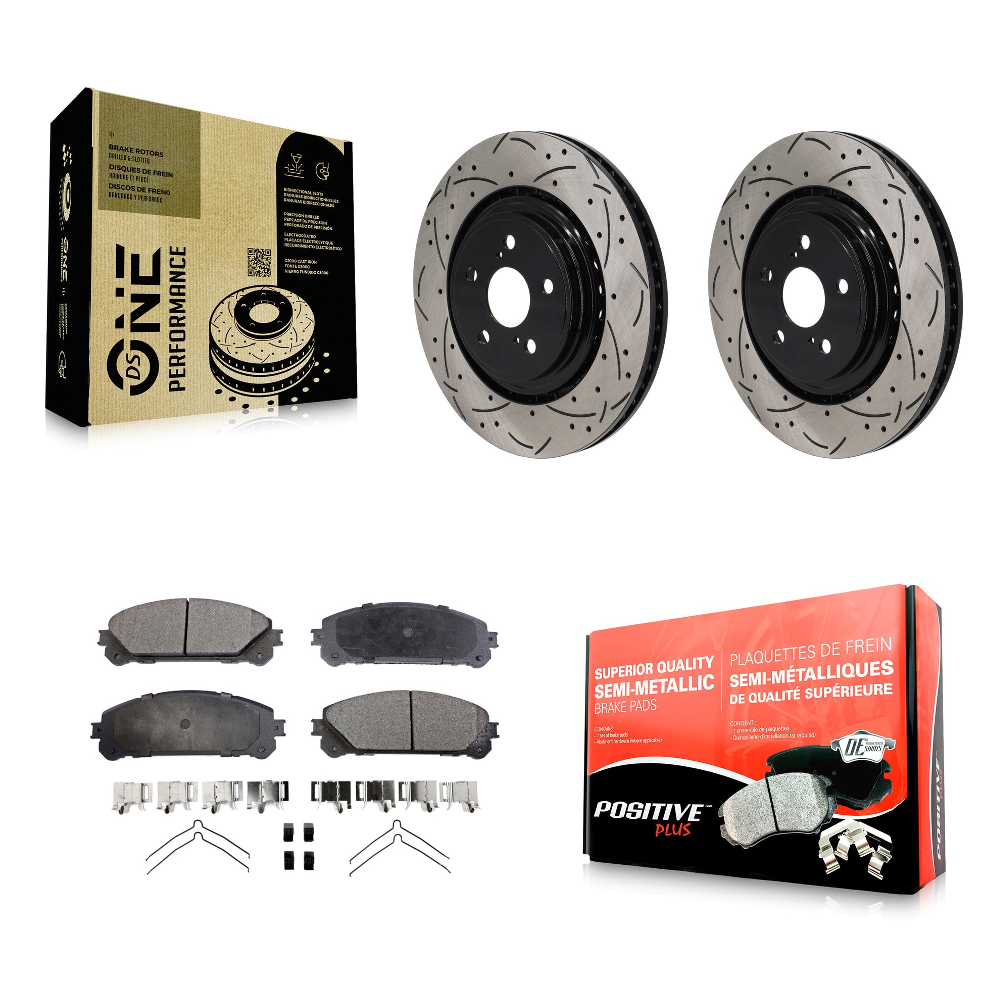 Transit Auto KDF-101245 Disc Brake Kit for 2020-2022 Toyota Highlander - Front