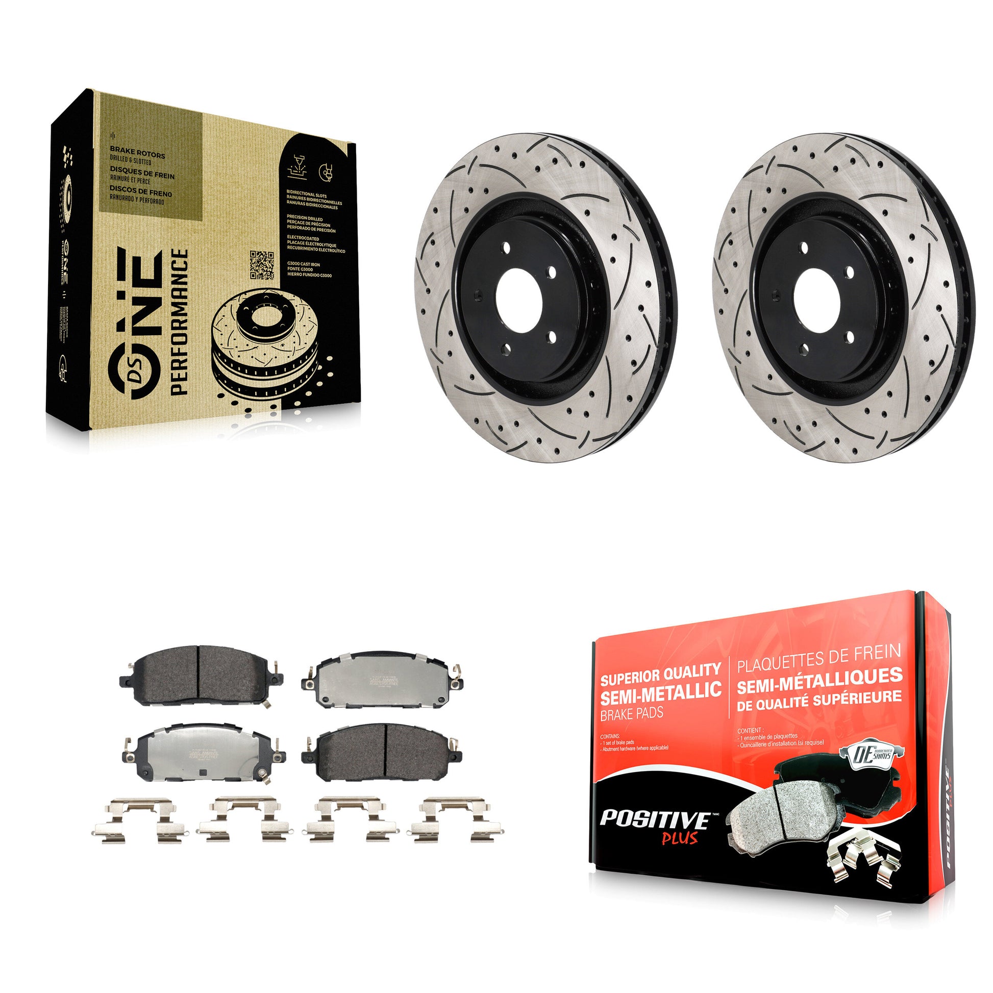 Transit Auto KDF-101248 Disc Brake Kit for 2022-2023 Nissan ARIYA, INFINITI QX60 and More - Front