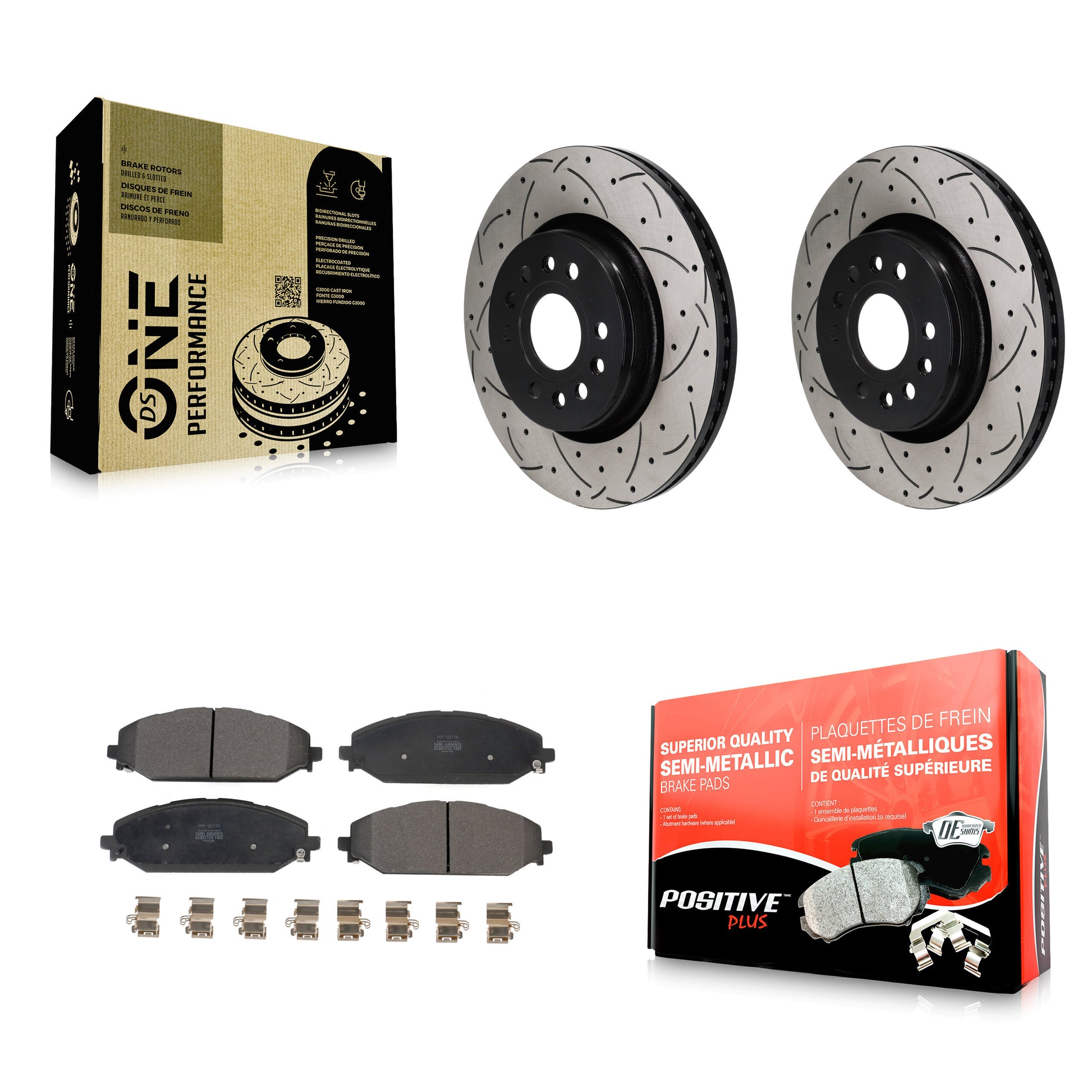 Transit Auto KDF-101251 Disc Brake Kit for 2021-2024 Jeep Grand Wagoneer L, Jeep Wagoneer L and More - Front