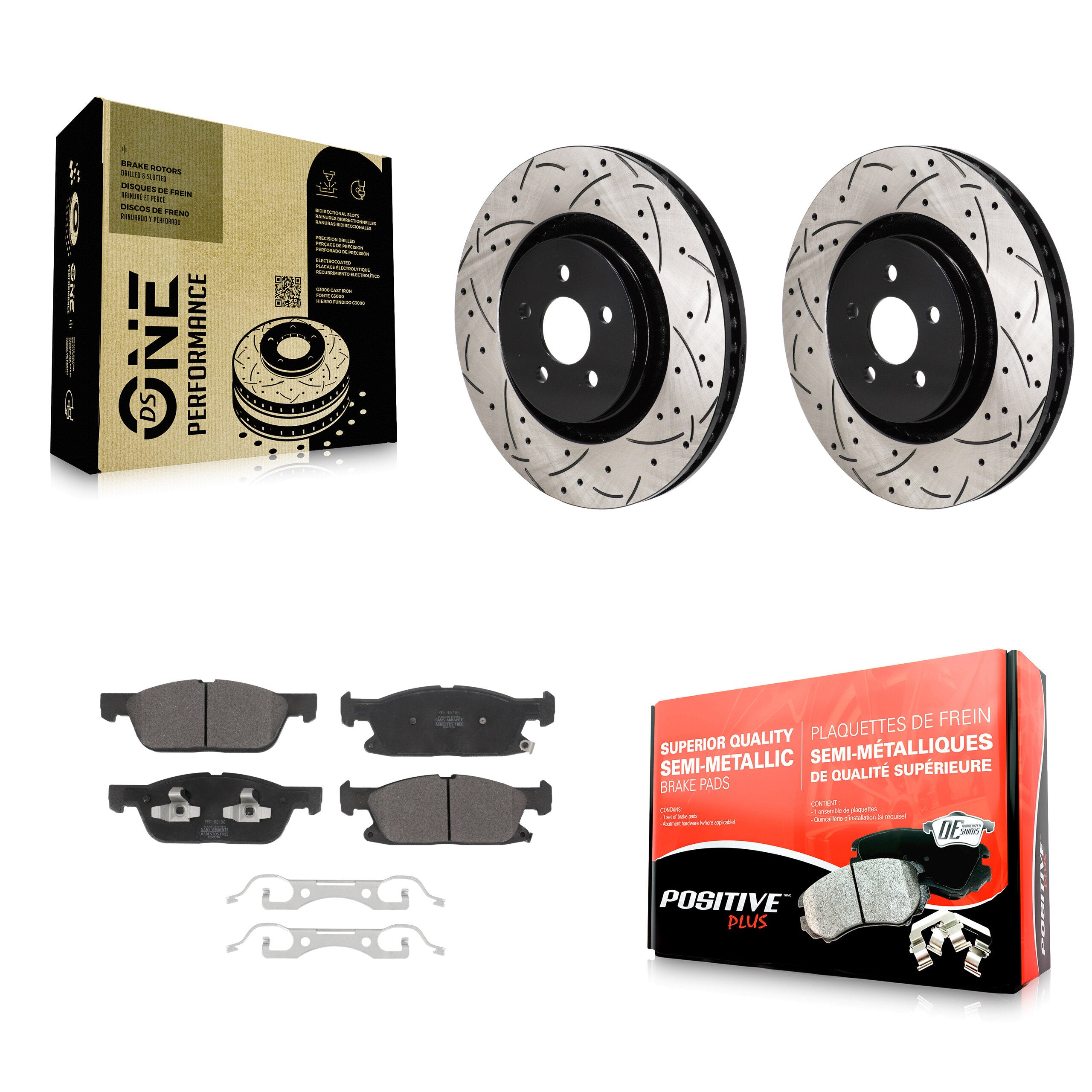 Transit Auto KDF-101254 Disc Brake Kit for 2019-2024 Ford Edge - Front