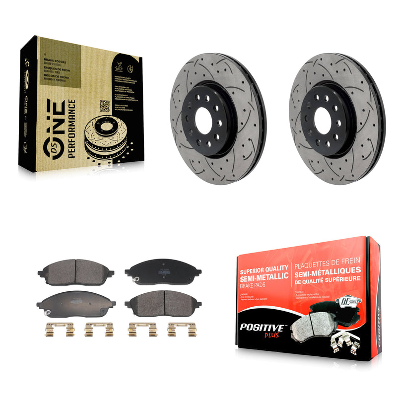 Transit Auto KDF-101259 Disc Brake Kit for 2021-2023 Jeep Grand Cherokee L - Front