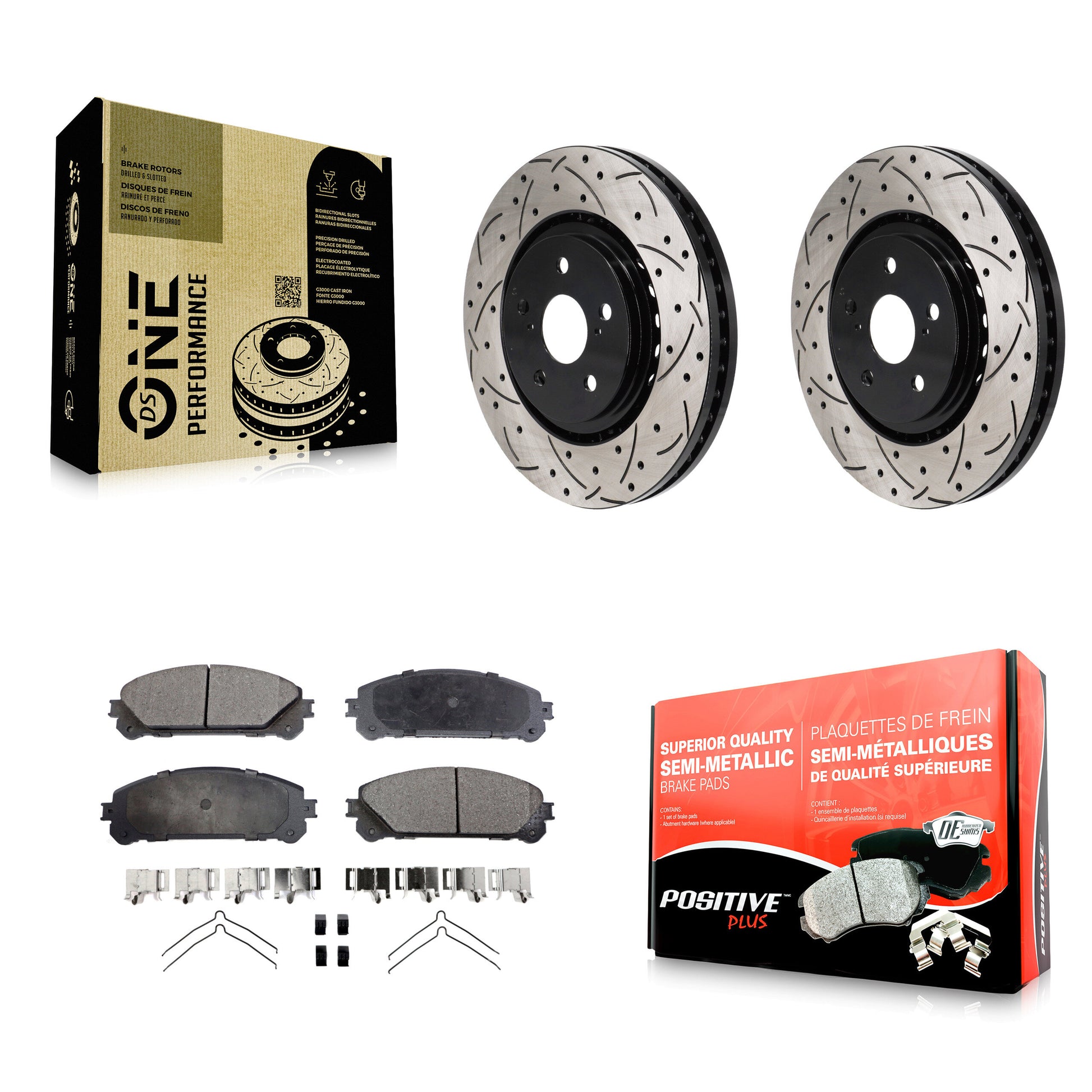 Transit Auto KDF-101264 Disc Brake Kit for 2021-2023 Lexus RZ450e, Subaru Solterra and More - Front