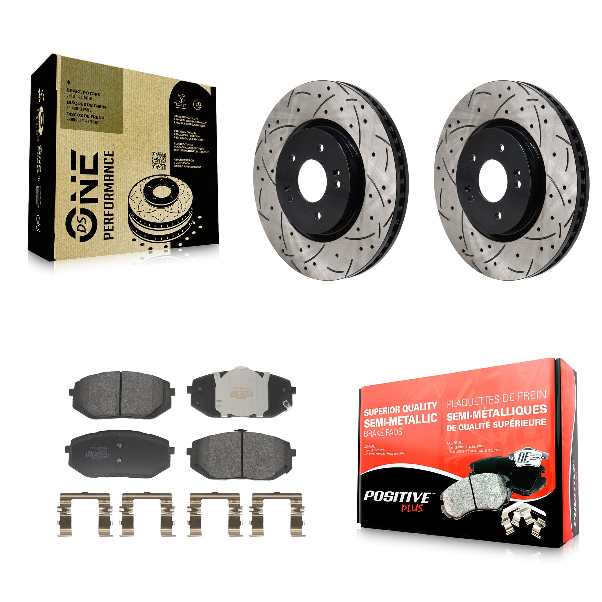 Transit Auto KDF-101267 Disc Brake Kit for 2022-2024 Kia EV6, Hyundai Ioniq 6 and More - Front