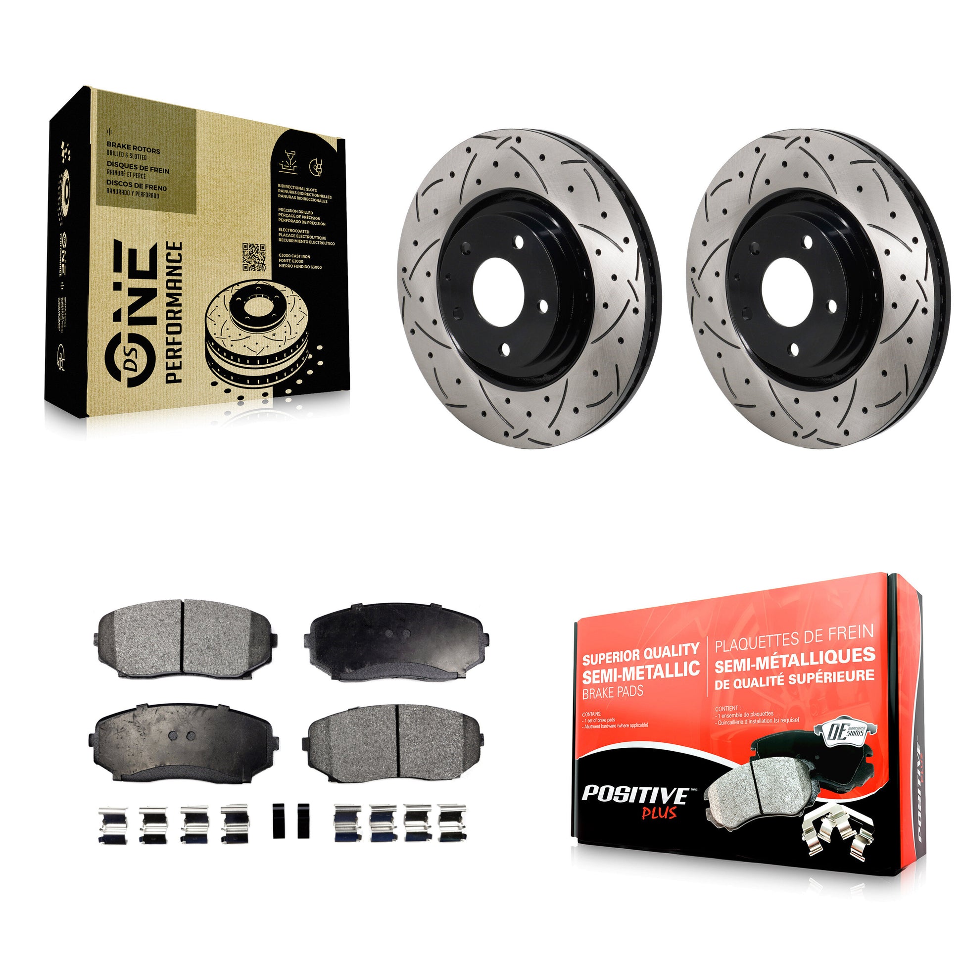 Transit Auto KDF-101275 Disc Brake Kit for 2016-2024 Mazda CX-5, Mazda CX-9 - Front