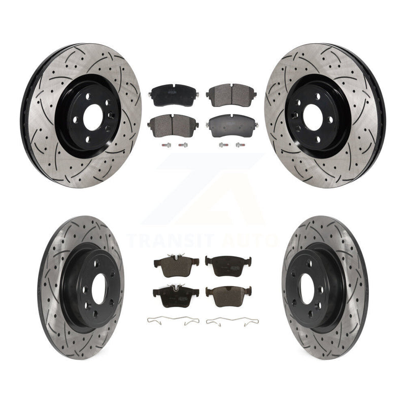 Transit Auto KDF-101284 Disc Brake Kit for 2018-2020 Jaguar E-Pace - Front and Rear