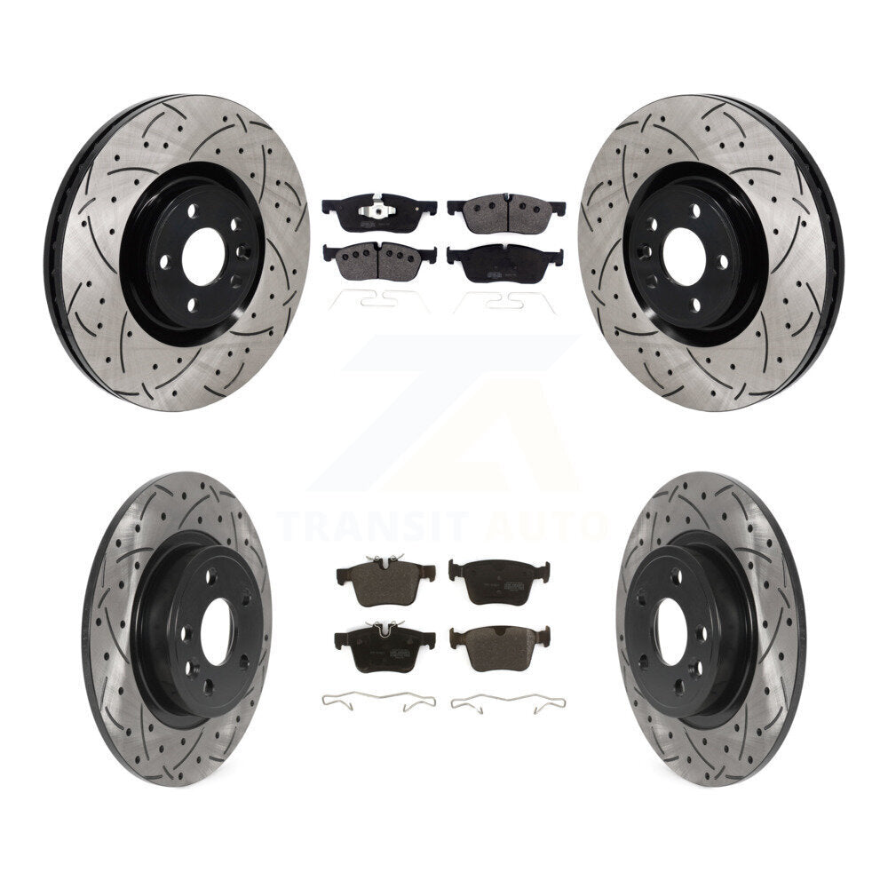 Transit Auto KDF-101285 Disc Brake Kit for 2016-2018 Jaguar E-Pace, Land Rover Discovery Sport - Front and Rear