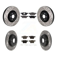 Transit Auto KDF-101285 Disc Brake Kit for 2016-2018 Jaguar E-Pace, Land Rover Discovery Sport - Front and Rear