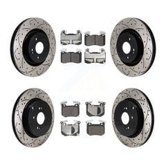 Transit Auto KDF-101287 Disc Brake Kit for 2018-2022 Genesis G70, Kia Stinger - Front and Rear