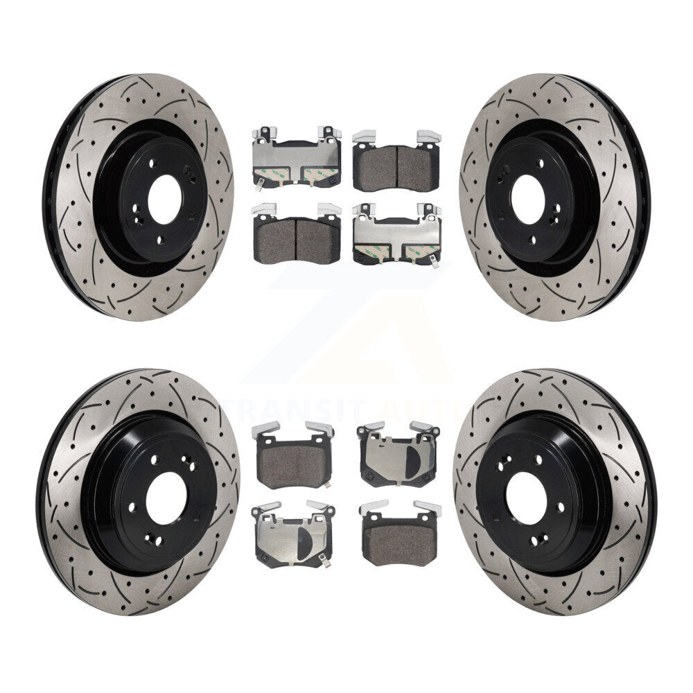Transit Auto KDF-101288 Disc Brake Kit for 2022 Genesis G70 - Front and Rear