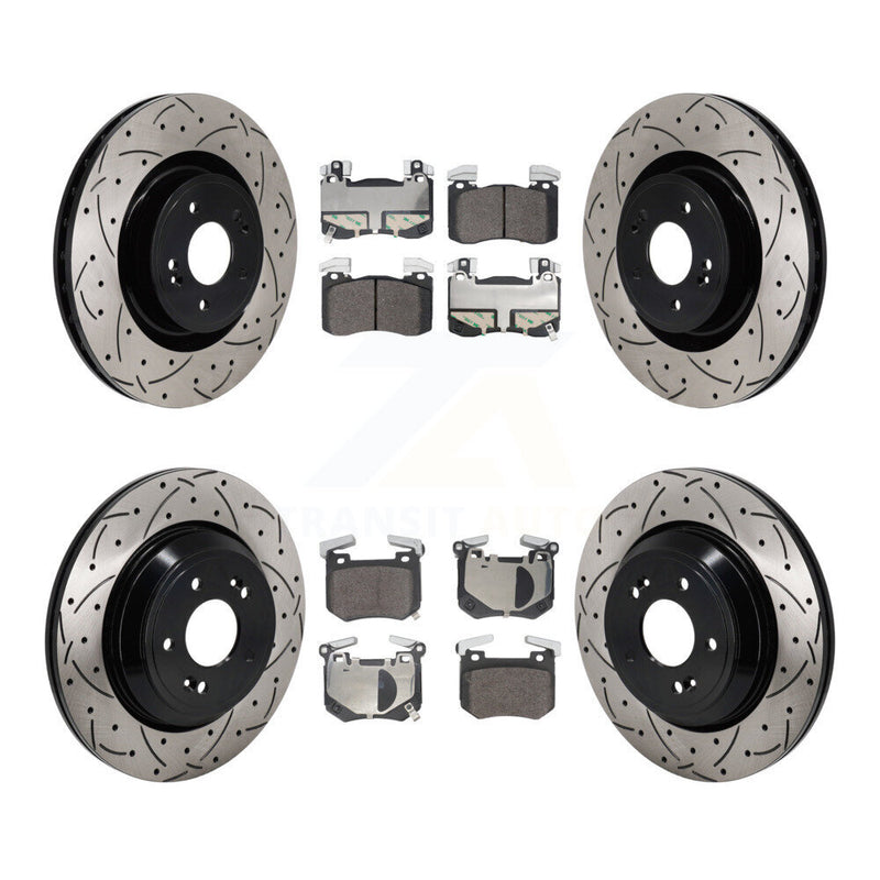 Transit Auto KDF-101288 Disc Brake Kit for 2022 Genesis G70 - Front and Rear