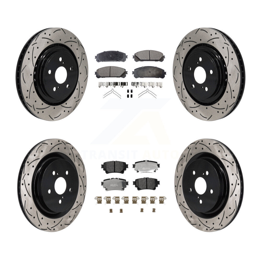 Transit Auto KDF-101292 Disc Brake Kit for 2020-2022 Toyota Highlander - Front and Rear