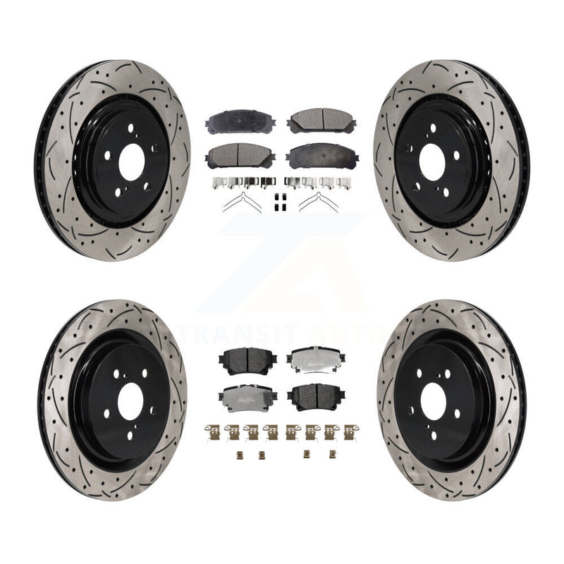 Transit Auto KDF-101292 Disc Brake Kit for 2020-2022 Toyota Highlander - Front and Rear