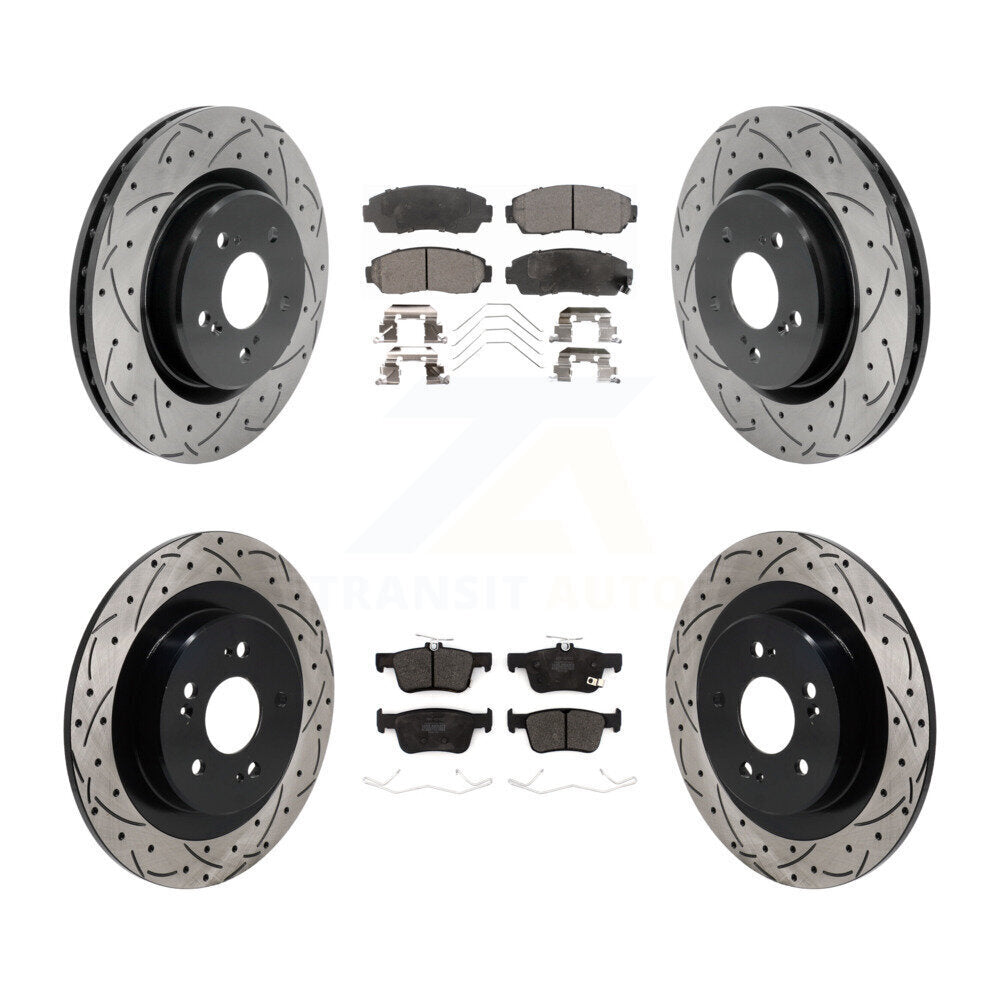 Transit Auto KDF-101293 Disc Brake Kit for 2021-2023 Acura TLX - Front and Rear