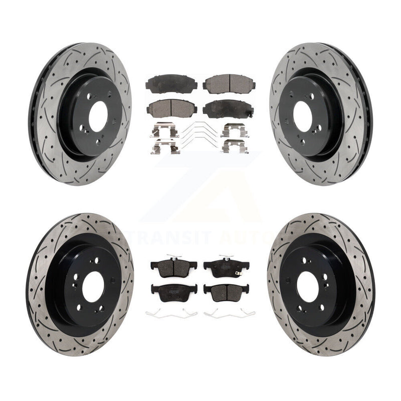Transit Auto KDF-101293 Disc Brake Kit for 2021-2023 Acura TLX - Front and Rear