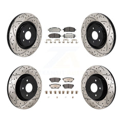 Transit Auto KDF-101294 Disc Brake Kit for 2022-2023 INFINITI QX60, Mitsubishi Outlander, Nissan Pathfinder - Front and Rear