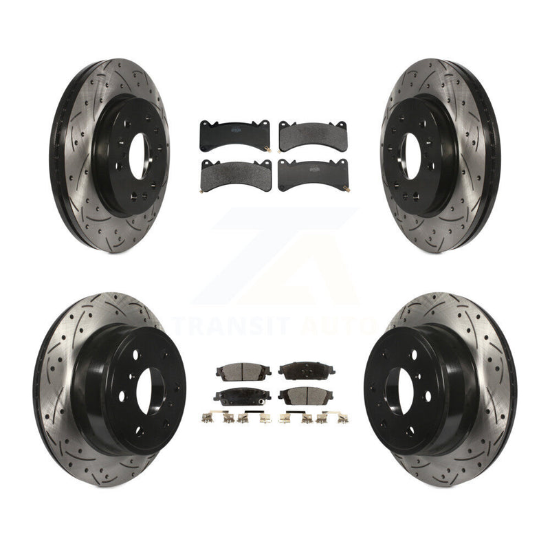 Transit Auto KDF-101298 Disc Brake Kit for 2014-2020 Chevrolet Suburban, Cadillac Escalade and More - Front and Rear