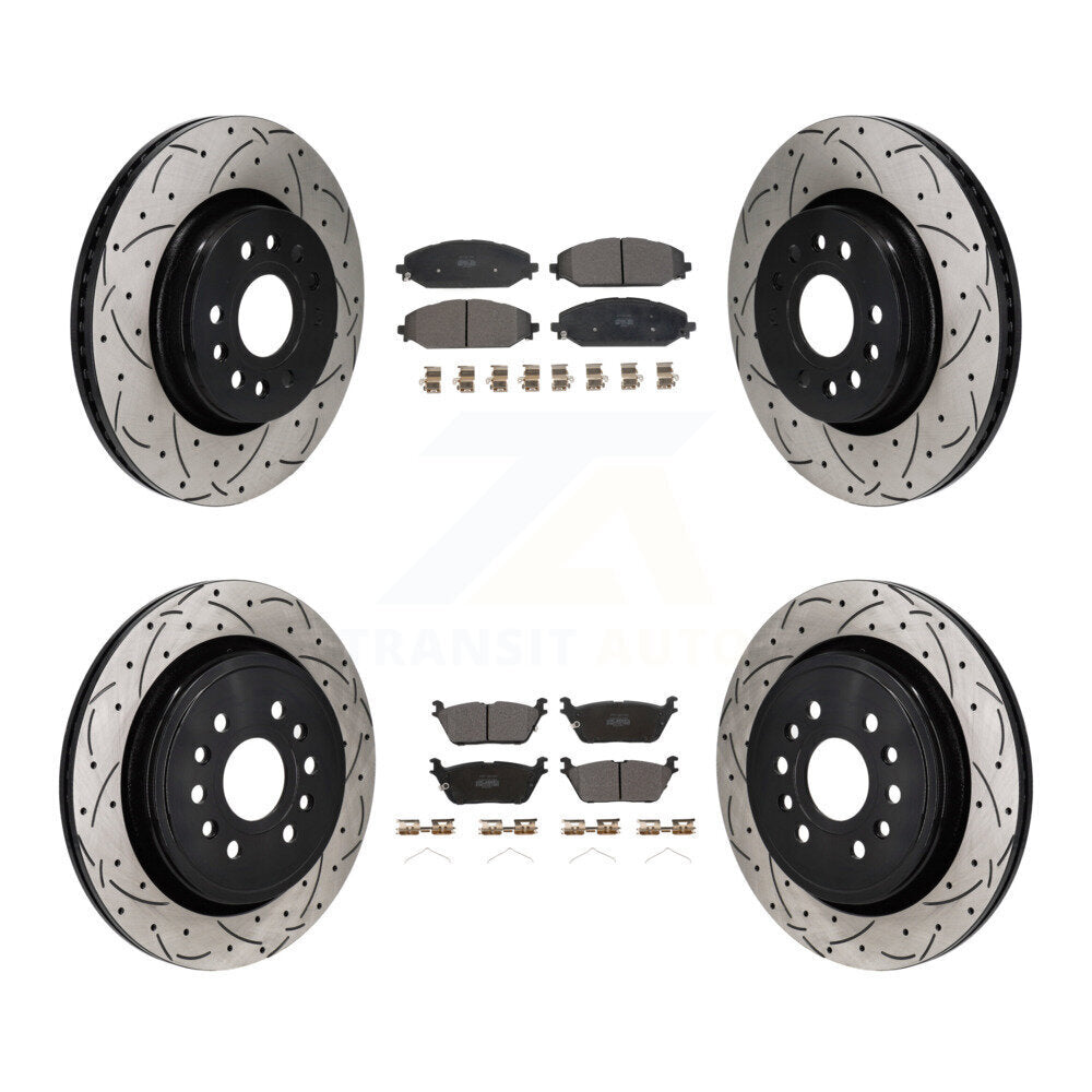 Transit Auto KDF-101299 Disc Brake Kit for 2021-2024 Jeep Grand Wagoneer L, Jeep Wagoneer L and More - Front and Rear