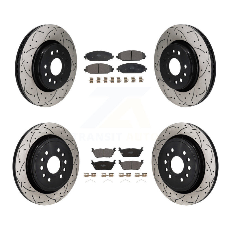Transit Auto KDF-101299 Disc Brake Kit for 2021-2024 Jeep Grand Wagoneer L, Jeep Wagoneer L and More - Front and Rear