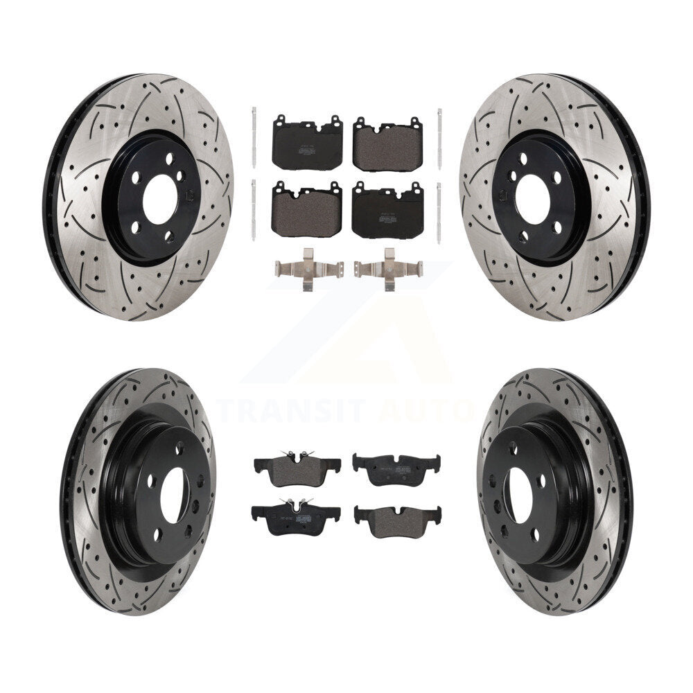 Transit Auto KDF-101300 Disc Brake Kit for 2017-2019 Mini Cooper Countryman, Mini Cooper Clubman - Front and Rear