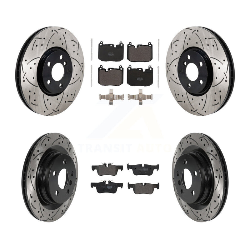 Transit Auto KDF-101300 Disc Brake Kit for 2017-2019 Mini Cooper Countryman, Mini Cooper Clubman - Front and Rear