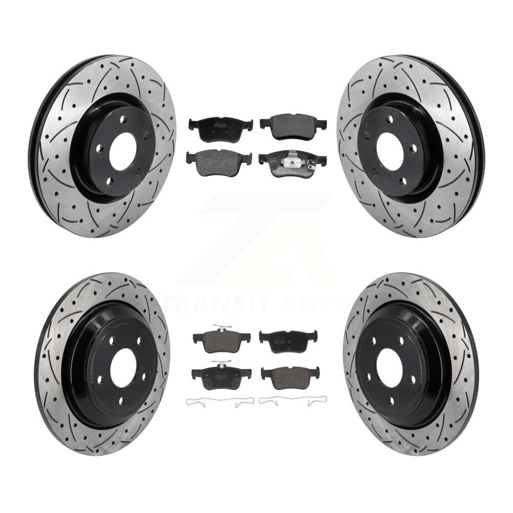 Transit Auto KDF-101301 Disc Brake Kit for 2020-2023 Ford Bronco Sport, Lincoln Corsair, Ford Escape - Front and Rear