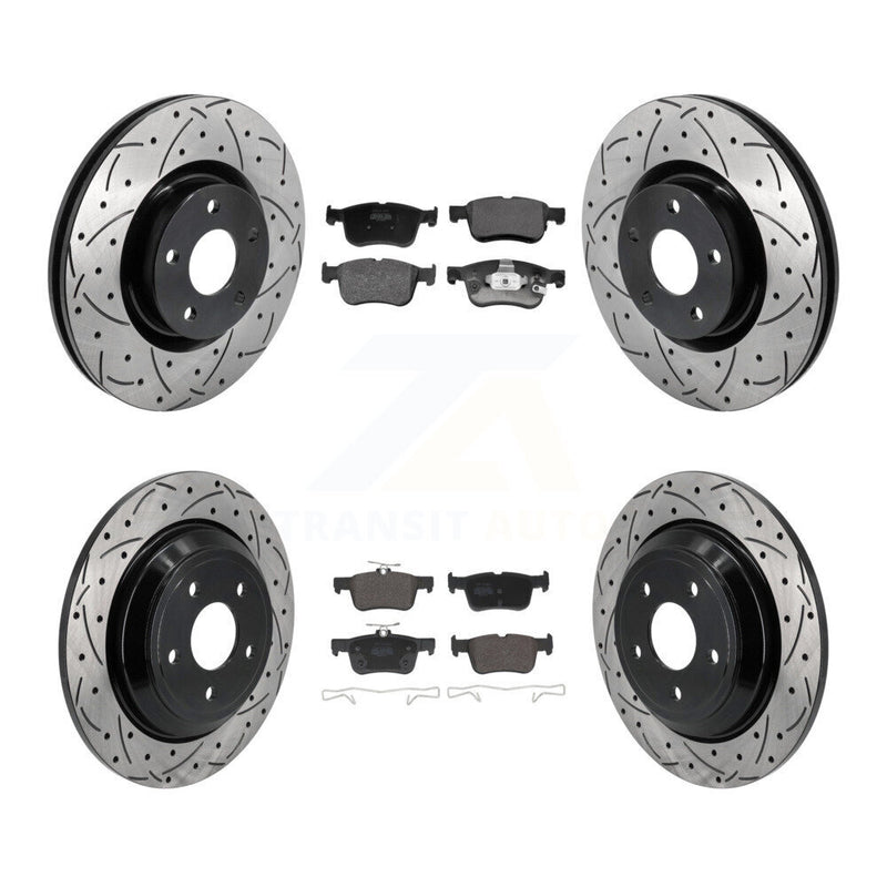 Transit Auto KDF-101301 Disc Brake Kit for 2020-2023 Ford Bronco Sport, Lincoln Corsair, Ford Escape - Front and Rear