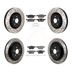 Transit Auto KDF-101302 Disc Brake Kit for 2019 Ford Edge - Front and Rear