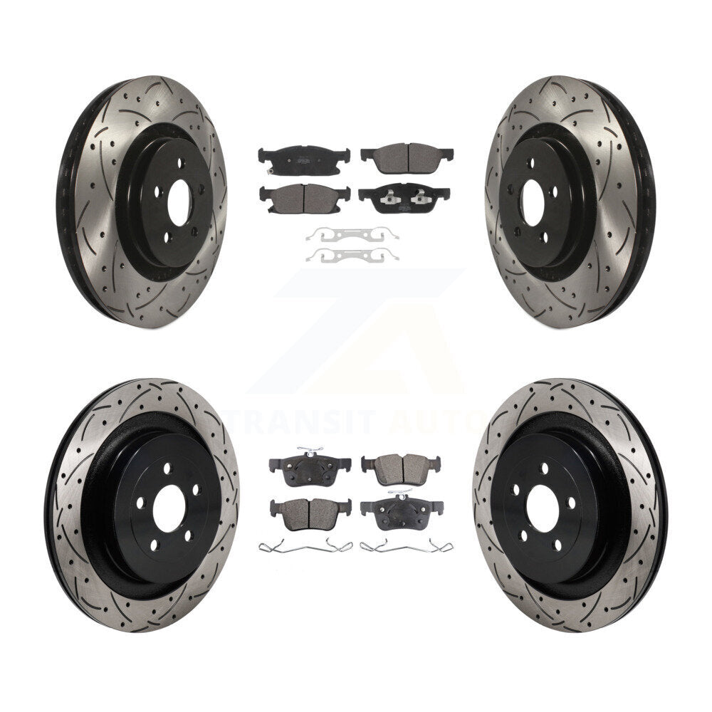 Transit Auto KDF-101303 Disc Brake Kit for 2019-2023 Lincoln Nautilus - Front and Rear