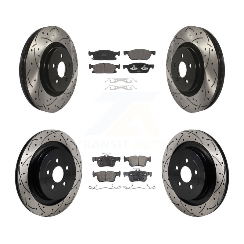 Transit Auto KDF-101303 Disc Brake Kit for 2019-2023 Lincoln Nautilus - Front and Rear