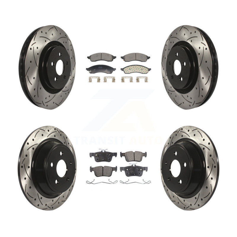 Transit Auto KDF-101304 Disc Brake Kit for 2022-2023 Lincoln Nautilus - Front and Rear