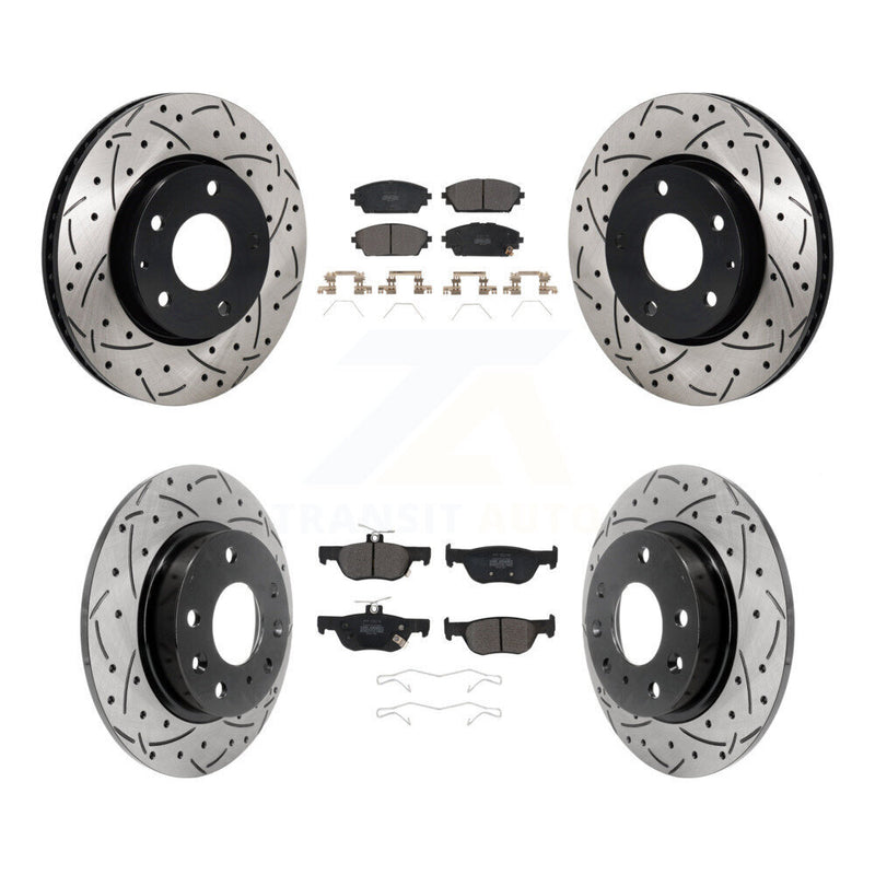 Transit Auto KDF-101310 Disc Brake Kit for 2019-2023 Mazda 3, Mazda 3 Sport - Front and Rear